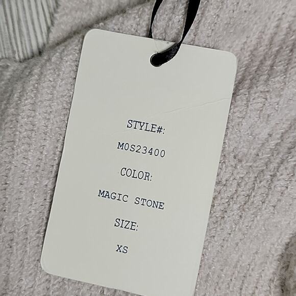 Pink Rose V Neck Open Back Detail Soft Knit Sweater Womens Size XS NWT - Picture 9 of 13